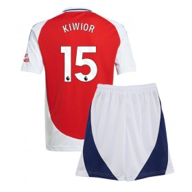 Arsenal Jakub Kiwior #15 Heimtrikot 2024-25 Kurzarm (+ kurze hosen)